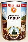 ALPINA Premium Lasur, 2,5 L. Holz Dickschichtlasur außen, Eb