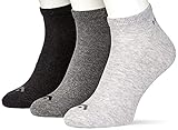 HEAD Unisex-Adult Sneaker Trainer Socks, Grey Combo, 43/46