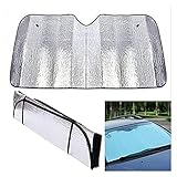 Guanwen Auto Sonnenschirme. UV. Schutzvorhang Auto Sonnenschutzfolie Windschutzscheibe Visier Front Windschutzscheibe Sunshade Cover Sun Shade UV. Schutz Auto DIY Dekoration Aufkleb