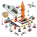 Spielzeug-Bausätze, Weltraum-Spielzeug 6-10 Jungen, Schöpferarchitektur, Stadt, Raumschiff, Spielzeug für 6, 7, 8, 9, 10-12 Jahre, Jungen, Geschenke, Kinder, Stamm-Spielzeug, Bausteine（566 Teile）