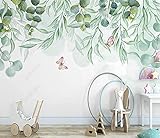 Fototapete 3D Effekt Frische Blätter Rebe Tapeten Vliestapete Wandbilder Wohnzimmer S