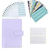 Dcolor 28 StüCk PU Leder Budget Planer Organizer Binder Cash Envelope System für Budgeting Briefumschl？Ge für Rechnung