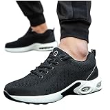Dasongff Sicherheitsschuhe Herren, Arbeitsschuhe Herren Damen Leicht Atmungsaktiv Sportlich Schutzschuhe Stahlkappe Schuhe Anti-Smashing Anti-Piercing Sommer Outdoor Walking