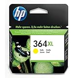 HP 364XL Gelb Original Druckerpatrone mit hoher Reichweite für HP Deskjet 3070A, 3520; HP Photosmart 5510, 5515, 5520, 5525, 6510, 6520, 7510, 7520, C5324, C5380, C6324, C6380, B8550, D5460; HP Officejet 4620, 4622