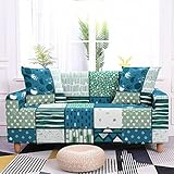 Sofabezug im skandinavischen Stil, geometrischer Sofabezug, elastischer Sofabezug, Sofaschutzbezug A5 3-S