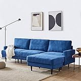 BDSJBJ 3-Sitzer Sofa Mit Hocker,L-Form Sofa Ecksofa Modeo Couch Für Wohnzimmer Für Wohnungen,Kleinen R