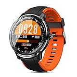 XYZK SN80 Smart Watch Herren mit Blutdruck/Blutsauerstoff/Pulsmesser Männer und Frauen Fitness Uhr IP68 Wasserdicht Sportuhr (Für Android IOS)(A)