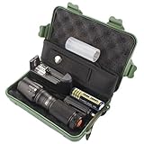 Taschenlampen-Set, SHOBDW X800 Zoomable XML T6 LED Taktische Polizei Taschenlampe + 18650 Akku + Ladegerät + G