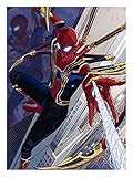 Leinwandmalerei Marvel Superhelden Leinwand Kunst Gemälde Spiderman Anime Poster und Print Wandkunst Bild for Wohnzimmer Dekoration (Color : C, Size : 40x50cm No Frame)