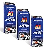 ILODA 3X 500ml Dr. Wack A1 Speed Polish, Autopolitur für alle Lacke mit Carnauba-Wachs für Lack-Versiegelung bis 3 Monate, Politur für Auto, Lack