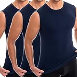 HERMKO 3040 3er Pack Herren Tank Top Unterhemd mit Rundhals-Ausschnitt aus 100% Bio-Baumwolle, Größe:D 8 = EU XXL, Farbe:M