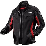KÜBLER Arbeitsjacke zweifarbig Stretch 1324, Farbe:schwarz/rot, Größe:50