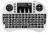 Rii, Mini i8+, Wireless-Mini-Tastatur mit Mouse-Touchpad und Hintergrundbeleuchtung für Smart TV, Mini PC, HTPC, Konsole, Computer (italienisches Layout) i8+ Wireless (BIANCO)