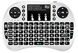 Rii, Mini i8+, Wireless-Mini-Tastatur mit Mouse-Touchpad und Hintergrundbeleuchtung für Smart TV, Mini PC, HTPC, Konsole, Computer (italienisches Layout) i8+ Wireless (BIANCO)