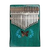 Kalimba 17 Schlüssel Finger Klavier Tasche Daumen Klavier Finger Percussion Keyboard Massivholz Blau Musikinstrument Geschenk Für Musikliebhaber Anfänger \