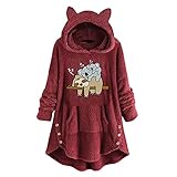 XTBFOOJ Damen Regenjacke leicht Mantel Damen elegant Hoodie mit reißverschluss Damen Lange wintermantel Damen Bluse rosa Damen Jacke Anker Damen XXL Pullover Damen flauschig gelbe B