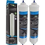 2x FilterLogic FFL-191X Externe Universal Wasserfilter für Samsung, LG, Bosch, Siemens, Haier, Grundig, Beko, Daewoo Side-by-Side Kühlschränk