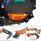 Fallschutz Rahmen Sturzpads Motor Schutz Abdeckung Für Duke 250 Duke 390 2017-2020 RC 250 RC 390 2017-2020(Orange)