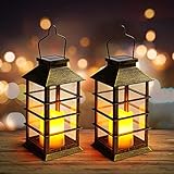 1Pack Solar Hängende Laternen Outdoor Einmachglas Solarlichter Wasserdichte Garten Retro Solar Laternen mit 30 LED-Lichtern DIY Halloween Dekor W