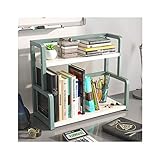 Vertikales Desktop-Bücherregal Multifunktionale Desktop Bücherregal Arbeitsplatte Bücherregal Office Supplies Desk Organizer Zubehör Lagerregal-Anzeige-Regal Multifunktionales Aufbewahrungs-Bücherreg