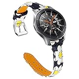HGNZMD Ersatzriemen Kompatibel Mit Galaxy Watch 42 Mm/46 Mm, Bedrucktes Lederarmband Sportschmuck Watch Armband Uhren Band Kompatibel Mit Galaxy Watch 42 Mm/46 Mm,C 42