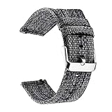 DLVKHKL Uhrengurt 22mm 20mm Nylon Uhrengurt 22mm Schnellspanner Armband 18mm 20mm (Color : Grey, Size : 20mm)