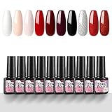 PEACECOLOR Farben Gellack uv Set Nail Art Gel Nagellack uv Farbgel Soak off uv Gel für Nageldesig