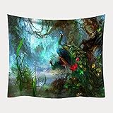 YDyun Tapisserie Wandbehang Home Decor Wandteppiche Wandkunst für Zimmer Strandtuch Zweig Druckdeck