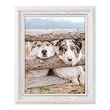 MAKITESY Bilderrahmen, 20x 25cm, Weiß, Vintage-Bilderrahmen für Zuhause, Büro, Hochzeit, Schlafzimmer, Dekoration, einzigartiges Geschenk