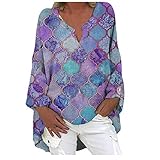 YJUU Dunkel GrüNes Tshirt Damen Lila Bluse Oberteile Frauen Rundhals 77 Onlineshop Damenmode Tshirt Frauen Elegante Oberteil Damen Flanellhemd Tshirt Bedrucken Blusen Sommer Ele Festliche Tunik