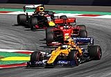 Poster Lando Norris MCL34 SEBASTIAN VETTEL RED BULL RING AUSTRIAN GRAND PREX F1 38 cm x 58 cm (380 mm x 580 mm)