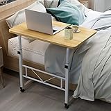 Überbetttisch mit Rädern Mobil, tragbarer Notebook-Laptop-Schreibtisch, mobiler Computer, der Lesekaffee studiert, Vier Räder B-60X40