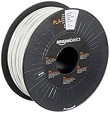 Amazon Basics 3D-Drucker-Filament aus PLA-Kunststoff, 1,75 mm, Hellgrau, 1-kg-Sp