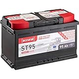 Accurat 12V 95Ah AGM Blei-Akku zyklenfeste Versorgungsbatterie VRLA Semi Traction ST95 wartung