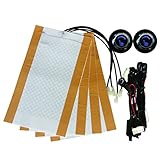 Besond, Universal-Autositzheizung, runder Chrom-Schalter, Karbonfaser-Heizelement, zwei S