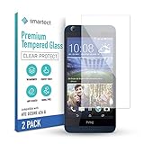 smartect Schutzglas kompatibel mit HTC Desire 626g [2 Stück] - Tempered Glass mit 9H Härte - Blasenfreie Schutzfolie - Anti-Kratzer Display