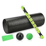 5 in 1 Muscle Massage Foam Roller Set für Fitness, Erholung, Yoga & Pilates, Fitness Foam Roller Set eignen sich hervorragend für die Tiefengewebemassage. Körperroller-Roam-Massage-S