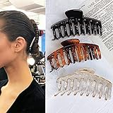 3 Stück Große Haarklammer, Kunststoff Klaue Clips Rutschfest Haarspangen, Dicke Haare Klaue Für Frauen, Große Haarspangen Haar-Accessoires für Frauen Damen M