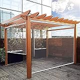 100% Transparente Rollos, Kunststoff-Isolierfolie, Großer Regenfester PVC-Außenvorhang, für Pavillon-Balkonküche, Transparente Fensterjalousien In Sondergröße, mit Beschläg