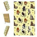 Vockgeng Digitaler Wecker Cartoon Tier Eule 6.2' Led-Display USB-Ladeanschluss Ultraklare Ziffern 12/24H (Enthält Das Datenkabel Der Type-C-Schnittstelle) 15.7x10x2.3