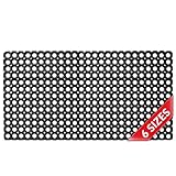 Ringgummimatte Wabenmatte mit Lochmuster in der Größe 50x100cm H-23mm Schmutzfangmatte für Innen und Auß
