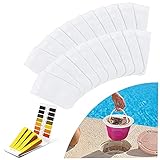 Piashow Pool Skimmer Socken, 20 Stück Pool Skimmer Netz mit PH-Testpapiere,Nylon Pool Filter Saver Socken Netz, Skimmer Socken für Filter Skimmer Korb,Entfernt Gras,Blätter,Pollen,Insekten und H