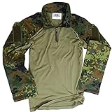 BWuM ORIGINAL Bundeswehr Combat-Shirt KSK SPEZIALKÄFTE Shirt BW FELDBLUSE/Hemd, Größe:L, Farbe:Fleck