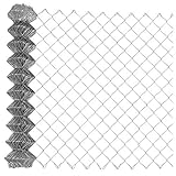 Garmix Maschendrahtzaun Gartenzaun Viereckgeflecht Zaun Verzinkt 65x1,8mm (200cm x 15m)