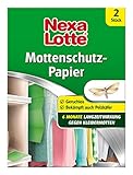 Nexa Lotte Mottenschutzpapier, Schützt effektiv bis zu 6 Monate vor Kleidermotten und Pelzkäferlarven, 2 S