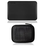 Toshiba Canvio Ready 1TB Externe Festplatte (6,4 cm (2,5 Zoll) USB 3.0) schwarz & Amazon Basics Festplattentasche, schw