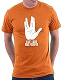 Star Trek Inspiriert Live Long T-shirt, Größe M, Orang