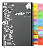 koalaplan Lehrerkalender A4-A5 2021/2022 Lehrerplaner Terminkalender Terminplaner Schulplaner Schulkalender Unterrichtsplaner Schuljahresplaner Planer und Kalender für LehrerInnen (DIN A4, Schwarz)