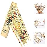 Klassisches Spiel Mikadospiel Traditionelle Mikado Spiel Holz Pick Up Sticks Set traditionelles Spiel mit Box Spielzeug langlebig und nützlich 7.68x 1.77x0.98