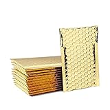 HUAIIXIAOHAI Gold 10pcs Poly sprudeln Werbung Umschlag-Beutel Selbstdichtungs-Padded Verschiffen-Geschenk Wasserdicht Verpackung Post Mailing für Kleidung dauerhaft (Color : 15cmX13cm)